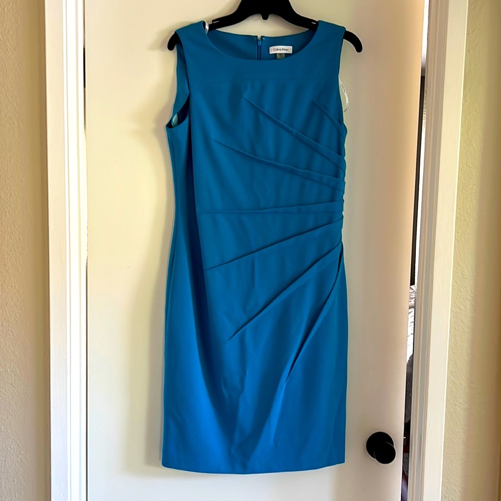 Calvin Klein business blue dress